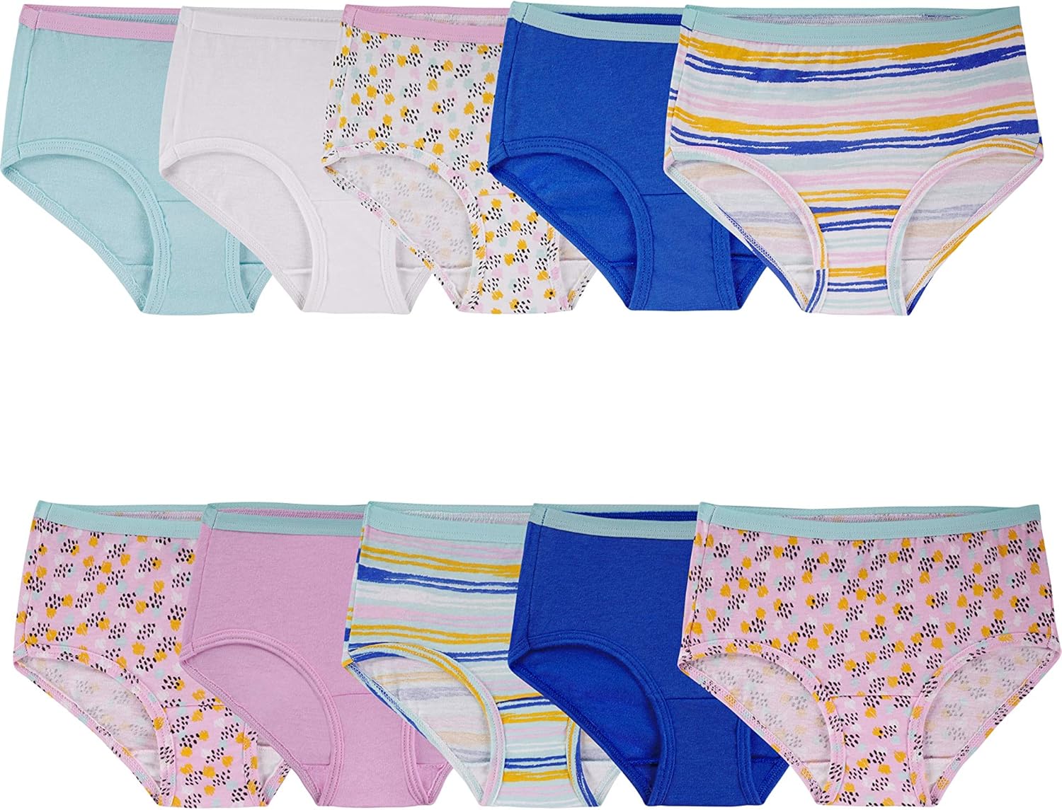 Fruit of the Loom Girls' Cotton Brief Underwear: Clothing