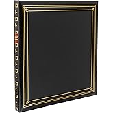 Pioneer Photo Albums 300-Pocket Post Bound Leatherette Cover Photo Album for 3.5 by 5.25-Inch Prints, Black