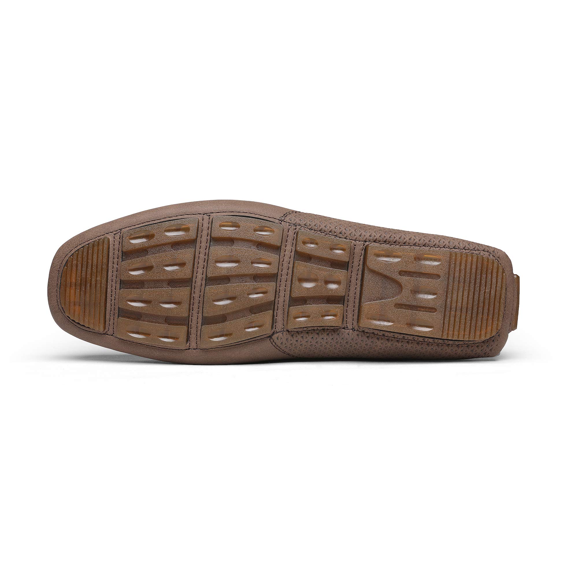 Bruno Marc Herren Klassische Mokassins Flache Slipper Slip on Penny Loafer Weich Comfort Schuhe Bootsschuhe,Size 41.5,Braun,3251314 5