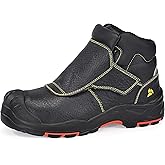 SAFETOE Welding Boots for Men - Composite Toe Safety Boot, Fire and 300 Heat Resistant, Welder Working Footwear