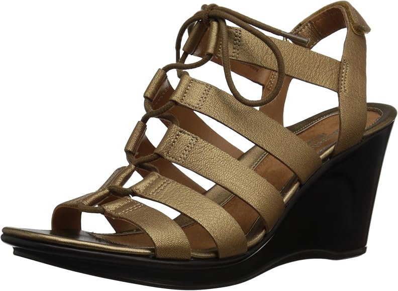 Amazon Com Naturalizer Women S Onward Gold 5 M Us Platforms Wedges