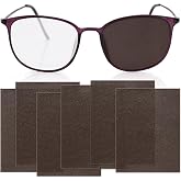 LUAATT Translucent Brown Eye Patch for Glasses,6 Pack Reusable Vision Patching,Perfect for Lazy Eye, Amblyopia, Strabismus and Post-Surgery Recovery