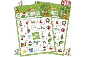 RMMDO Christmas Bingo Game for Kids - Christmas Party Games and Decorations