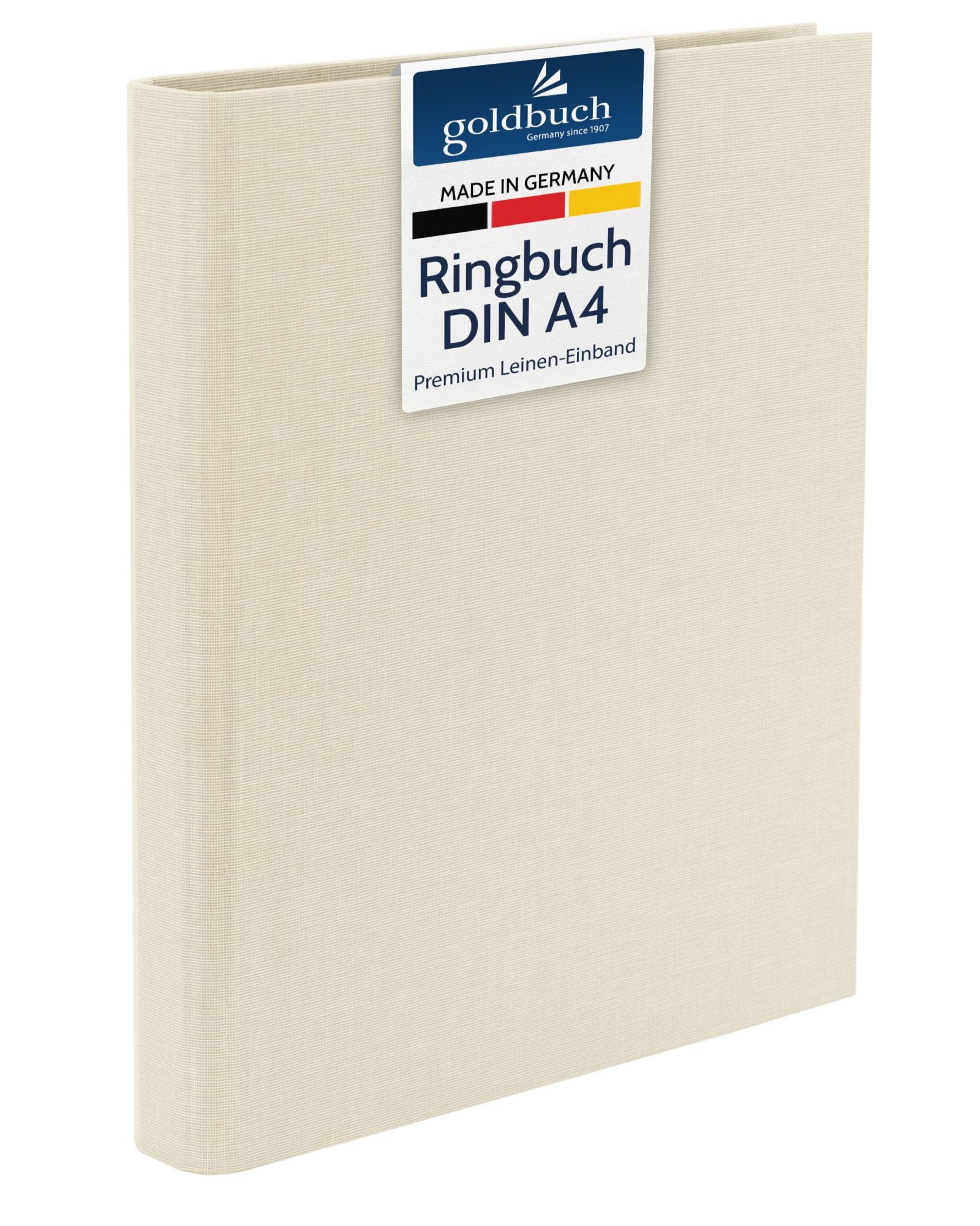 Goldbuch Bella Vista Photo Ring Binder 26 x 32 cm Linen 37, linen, beige, 26x32 cm
