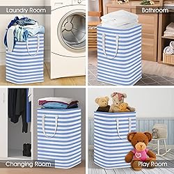 WISELIFE Laundry Hamper, 75L Large Collapsible Tall