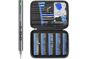 UF-TOOLS Mini Electric Screwdriver Set, 120 in 1 Small Portable Cordless Power Screwdriver Set, with 100 Precision Bits & LED Light & 20-bit Tool Set Handy Repair Tool, for Phone Watch Camera Laptop