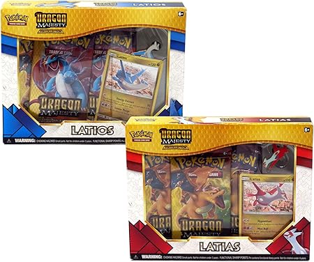 Amazon ポケモン ドラゴン マジェスティ 両セット ブースターボックス ラティオス ラティアス ブースターパック6個 おもちゃ ゲーム おもちゃ