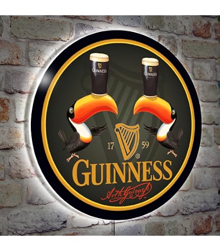Prouten 20inx16in Guinness's Beer Toucan Neon Sign Light Lamp with