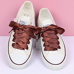 Booyckiy Flat Colorful Satin Ribbon Shoelaces
