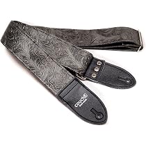 black paisley guitar strap