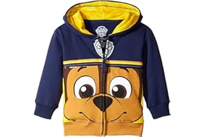 Nickelodeon Boys' Paw Patrol Character Big Face Zip-up Hoodies
