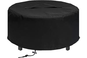 MAVINCHER Fire Pit Cover for Solo Stove - Surround Tabletop Shelter, Elevation for Ranger & Bonfire Fire Pits, Black, 44" D x 20" H