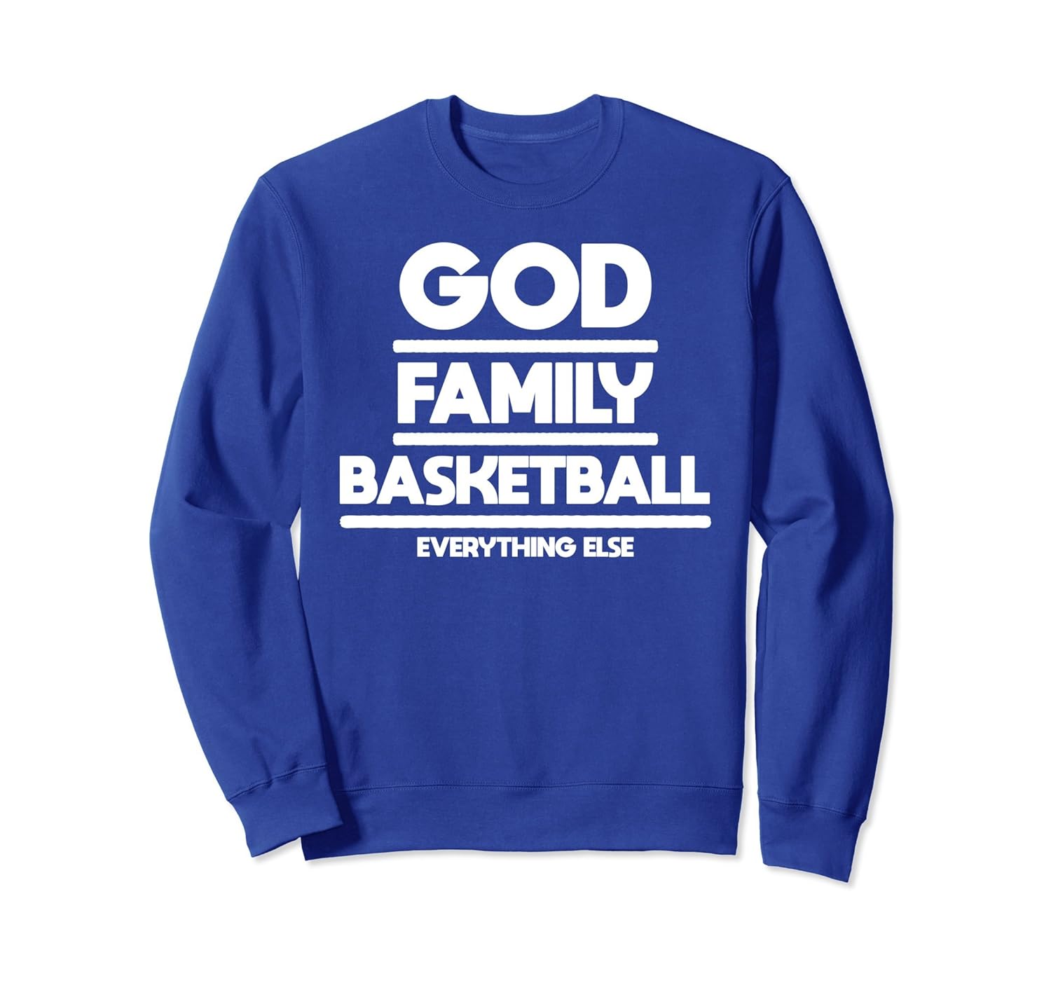 God Family Basketball Christian Faith Sweatshirt-ANZ