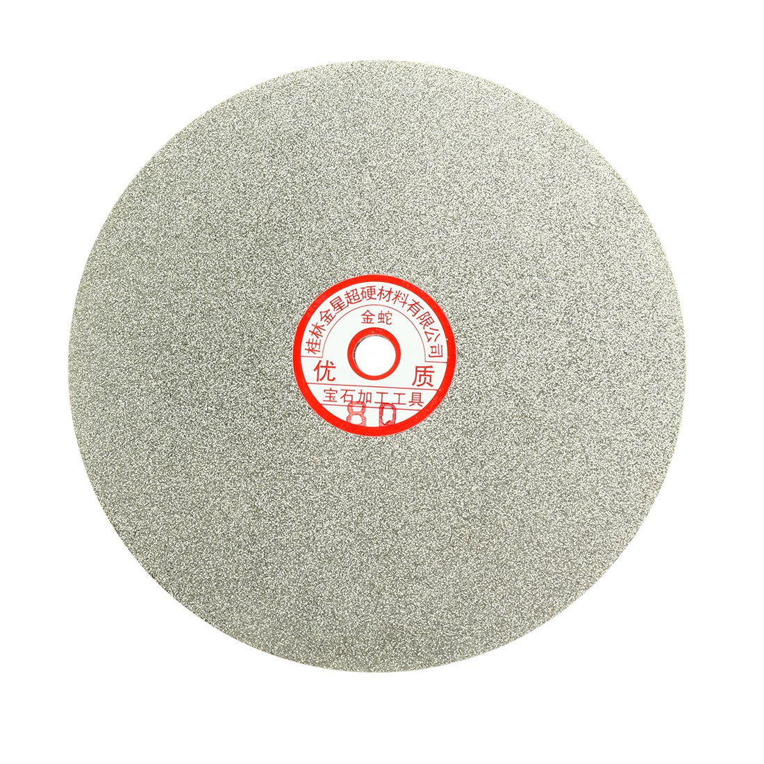 sourcingmap 200mm 8-inch Grit 80 Diamond Coated Flat Lap Disk Wheel Grinding Sanding Disc