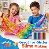 SOL 10pk Kids Glitter Tubes 10 Colours Fine Glitter Shaker Pots view 6