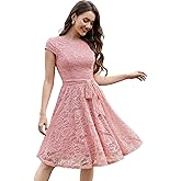 MUADRESS Women's Lace Cocktail Wedding Party Dress