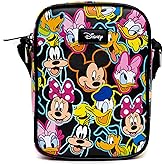 Disney Bag, Crossbody, Disney Sensational Six Expressions Scattered Multi Color, Vegan Leather