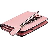 Toughergun Women’s Small Slim Leather Wallet with RFID Protection, Compact Bifold Mini Purse with Clear ID Window