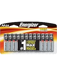Energizer AA Batteries, Double A Battery Max Alkaline (24 Count) E91BP-24