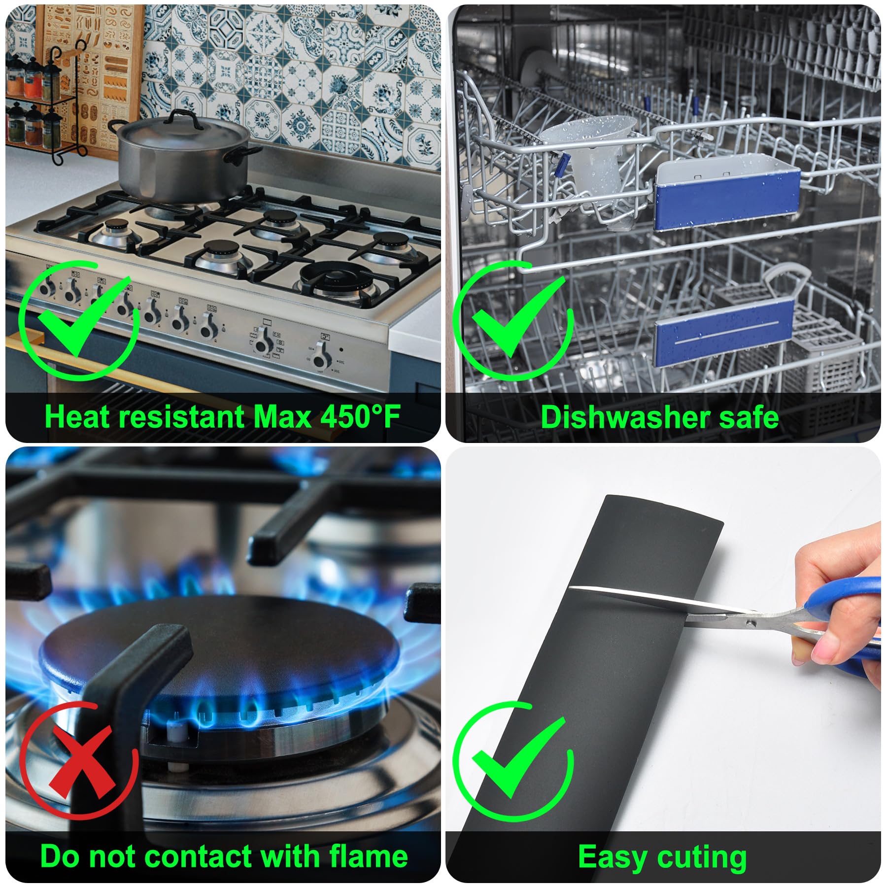 Silicone Stove Counter Gap Cover / Filler by Kindga 25