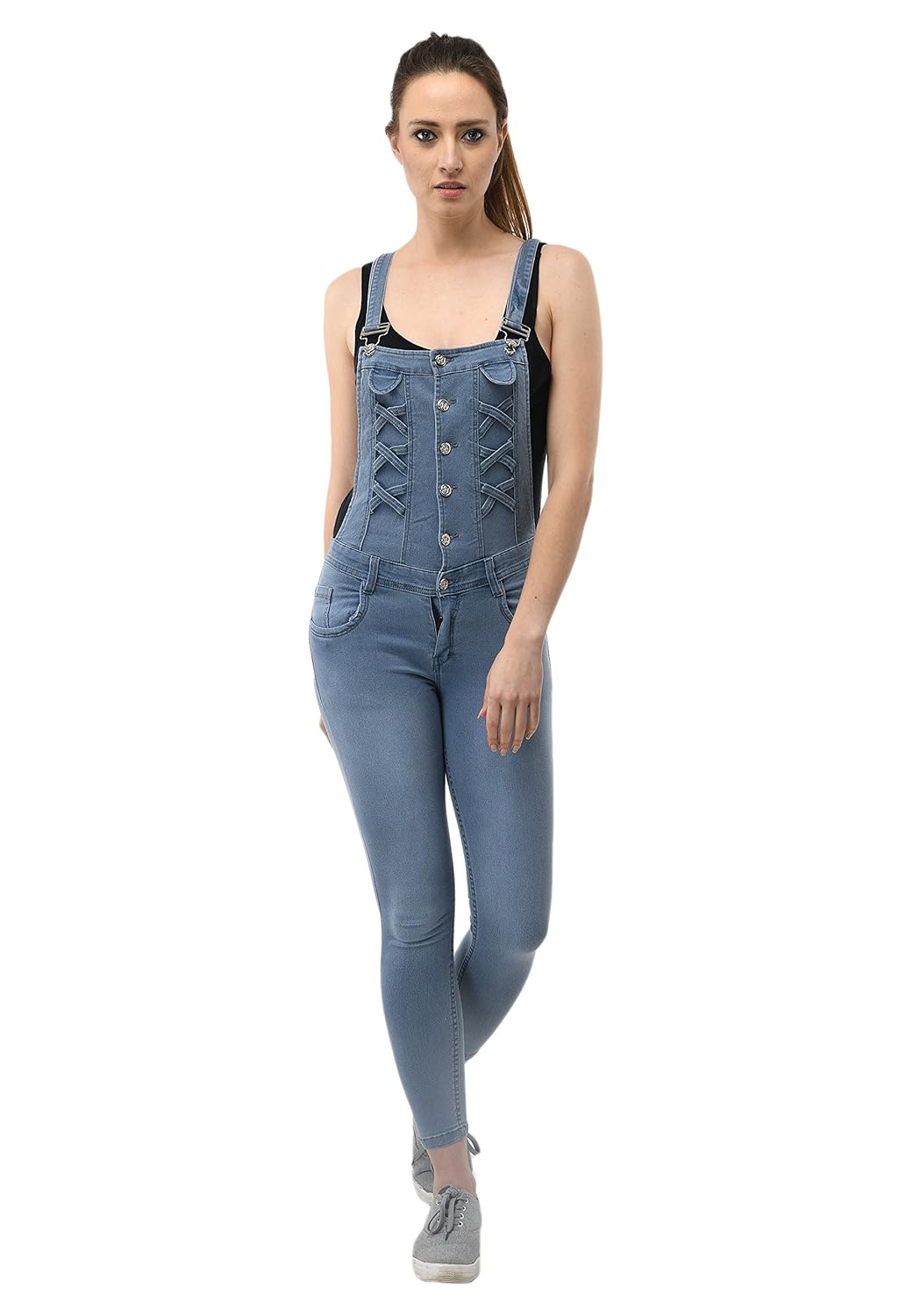 aakrithi denim jumpsuit