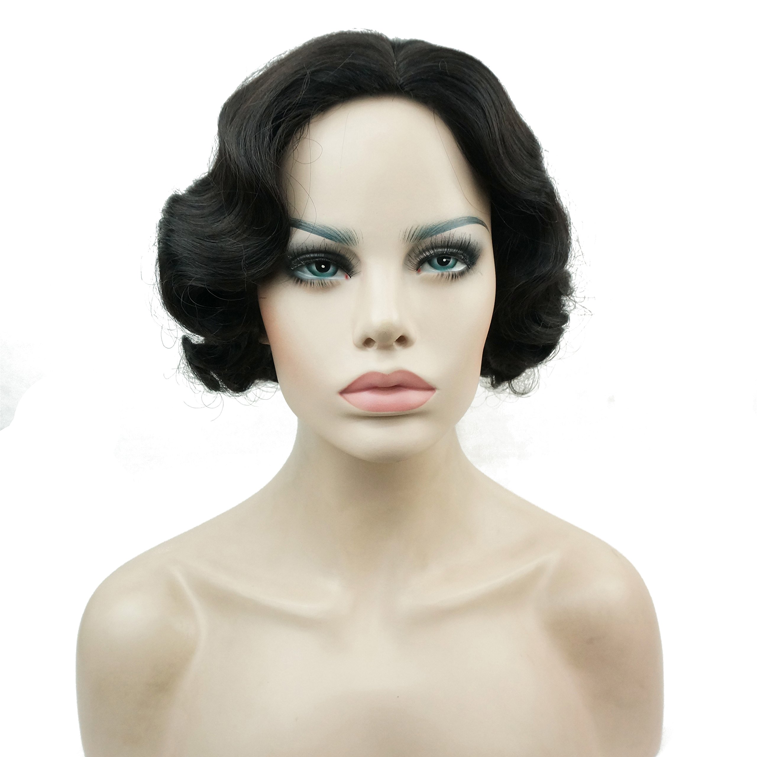 Lydell Vintage Cosplay Party Wig Short Finger Wavy Flapper Hairpiece Women Wig โ image 1