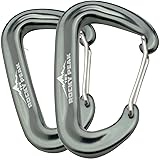 The Rocky Peak 12kN Aluminum Wire Gate Carabiners