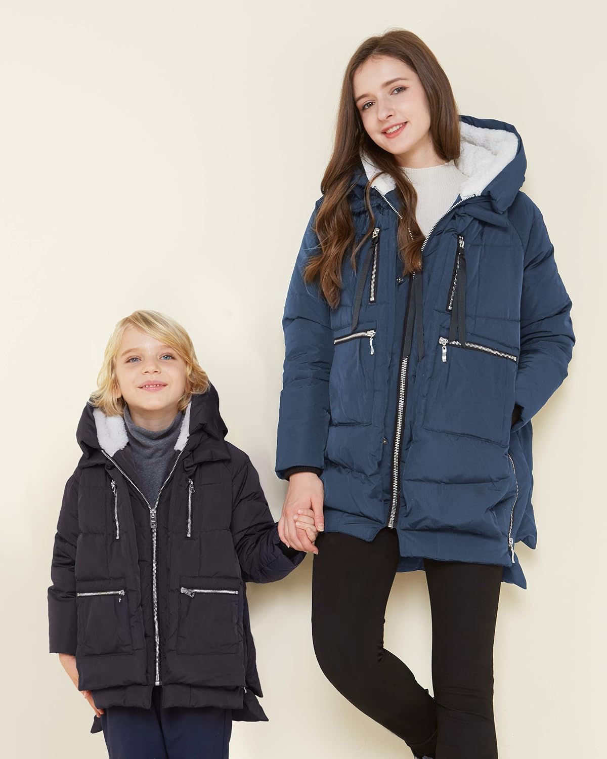 Orolay Children Hooded Down Coat Girls Quilted Puffer Jacket Boys Winter Jackets: Clothing