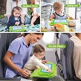 AiTuiTui Travel Size Magnetic Doodle Board with 3 Stamps Green view 6