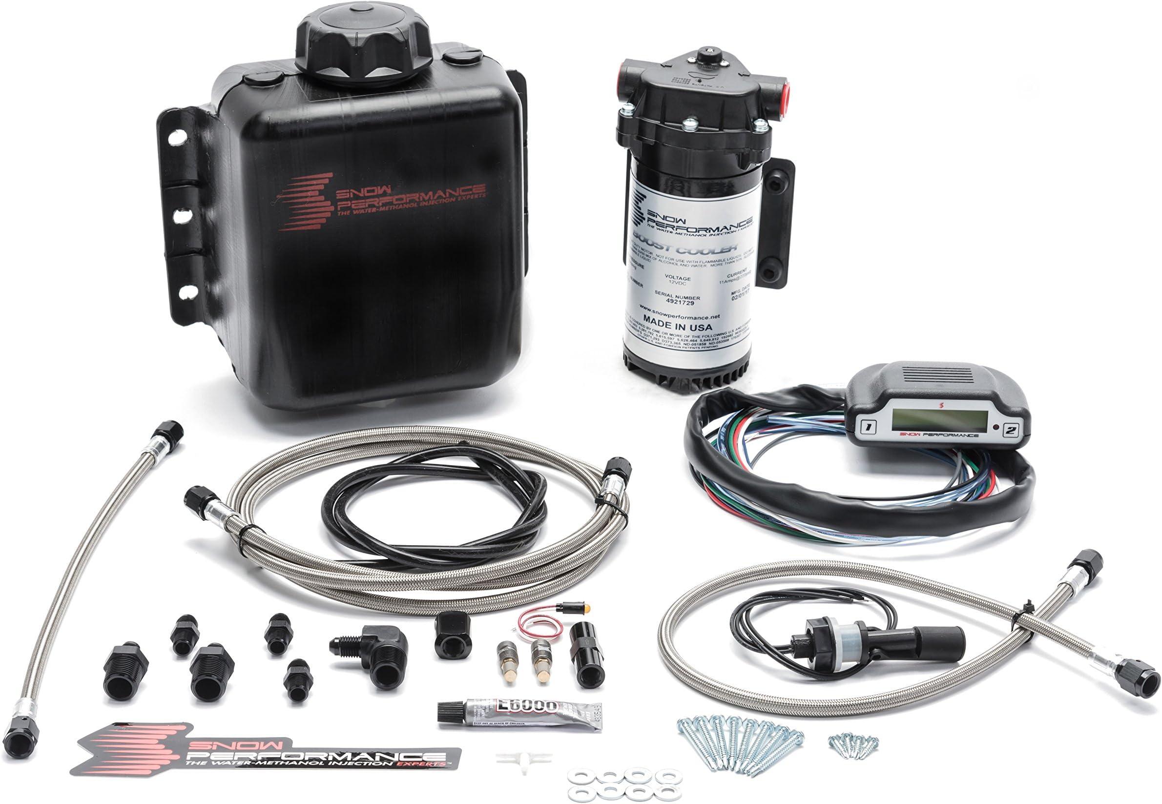 Snow Performance SNO-310-BRD Injection Kit (SS Braided Line & 4AN) (Stage 3 Boost Cooler EFI 2D MAP Prog. Water-Methanol), 1 Pack