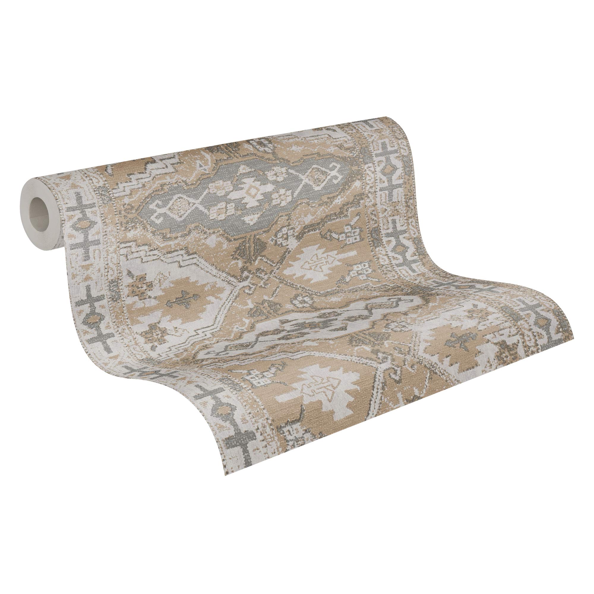 Livingwalls Oriental Wallpaper Metropolitan Stories 2 A.S. Création Non-Woven 10.05 m x 0.53 m Beige Grey Black Made in Germany 378683 37868-3