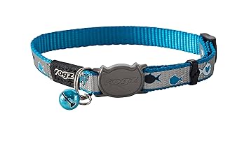 Rogz CB40-B Halsband Reflecto Cat, S, blau