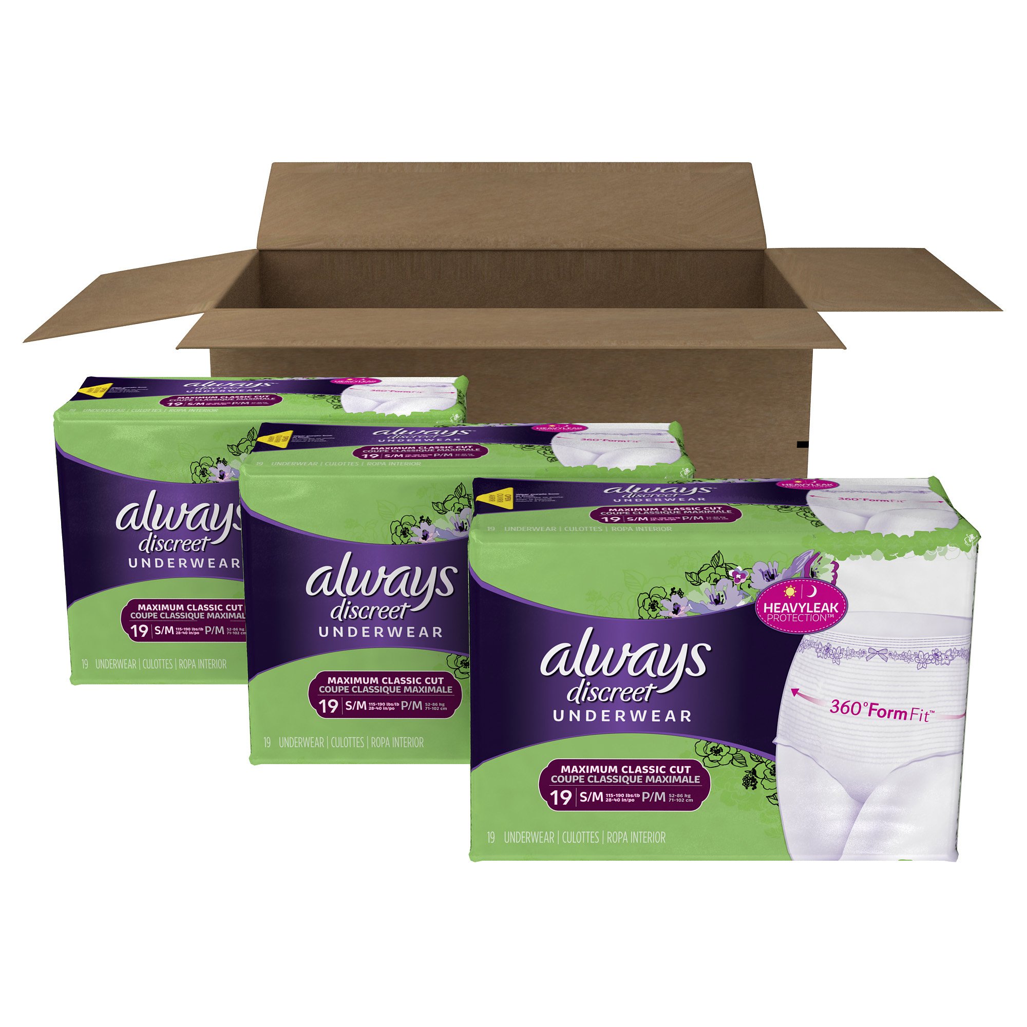 Always Discreet Incontinence & Postpartum Underwear for Women
