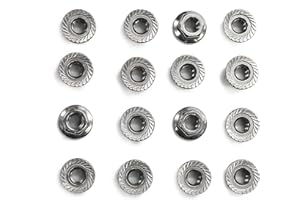 18-8 Stainless Steel Flange Nut, 1/4"-20 Thread Size,(50 PCS),by Fullerkreg