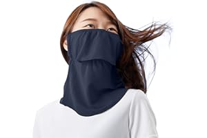 YAKeNU UV CUT MASK UV Sun Protection mask for face-Neck "Yake-nu Standard" (407 Navy)