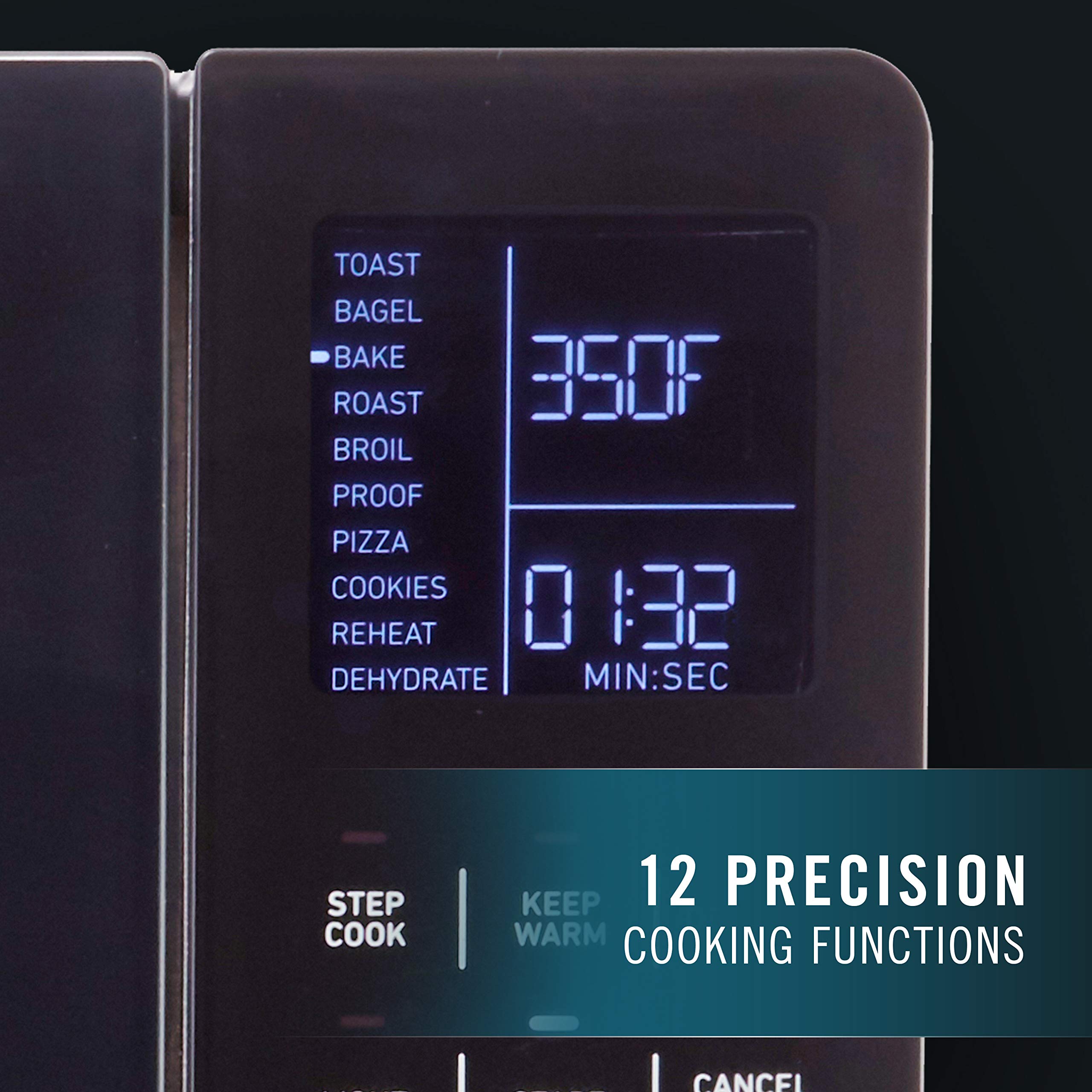 Calphalon Performance Cool Touch Toaster Oven with Turbo Convection, Large (2106488), Black/Silver