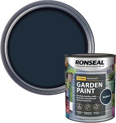 Ronseal Garden Paint Black Bird 750ml GPBLKB750 Garden Paint