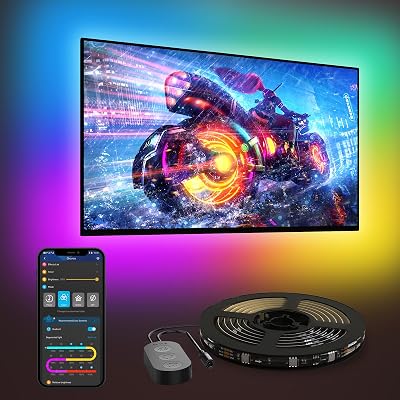 Govee TV LED Backlight 3.8M RGBIC for 55-65 inch TV Bluetooth Wi-Fi Alexa Google