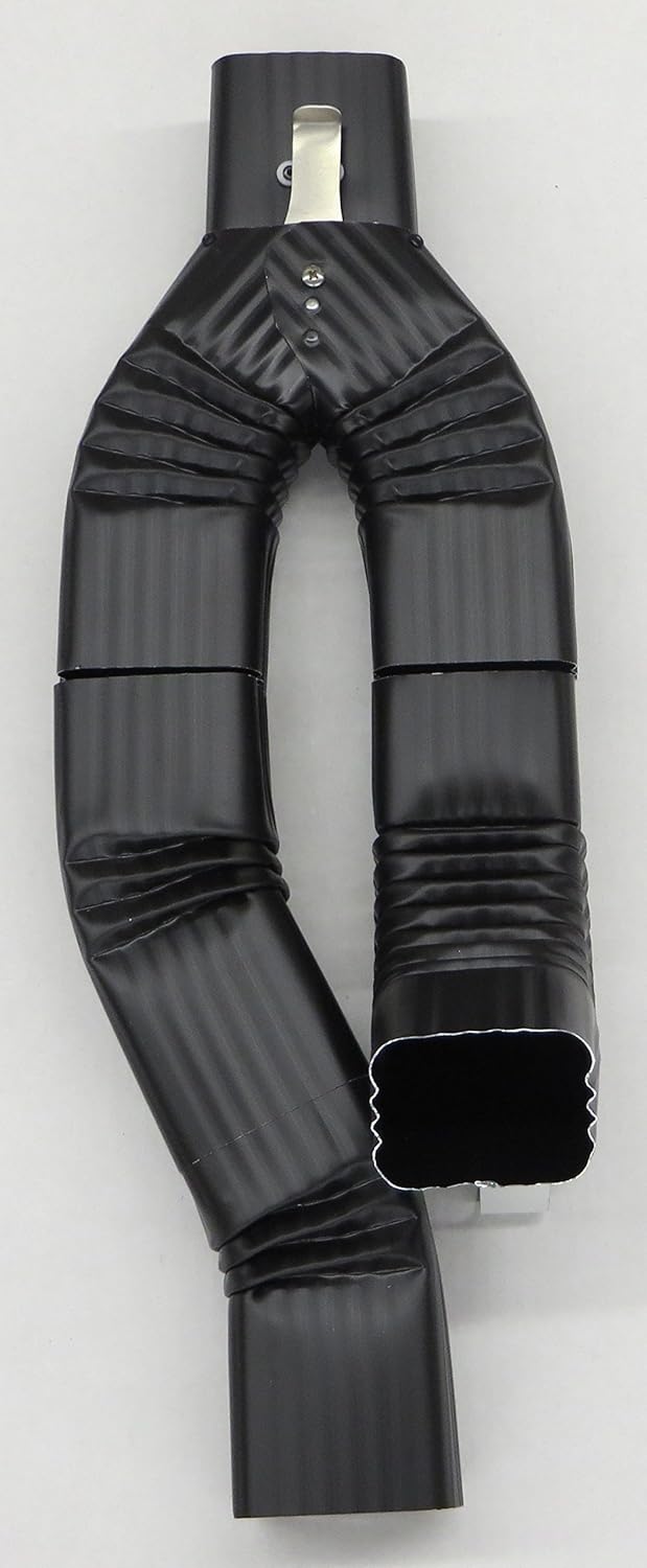 Inline Downspout Diverter for Rain Barrels 2X3, ROYAL BROWN Downspouts