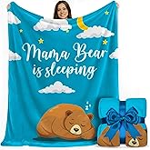 FILO ESTILO Mom Blanket in Gift Ready Packaging | Cozy Dyed Fleece Throw Blanket 50"x60" - Unique Mom Gift for Couch or Bed | Special Present from Daughter or Son