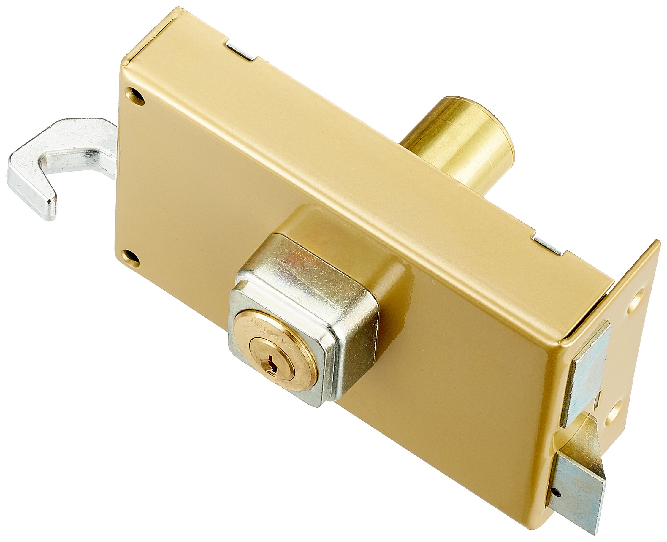BRICARD 1823 Lock with 5-Pin Horizontal Print Reversible Pull/Push 140x85), Gold