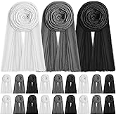 Yahenda 18 Picees Women Scarfs Shawl Hijab Soft Cotton Hemp Long Scarf Head Wraps for Women, 27 x 69 Inches