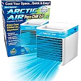 Arctic Air Pure Chill 2.0 Evaporative Air Cooler by Ontel - Powerful, Quiet, Lightweight and Portable Space Cooler with Hydro