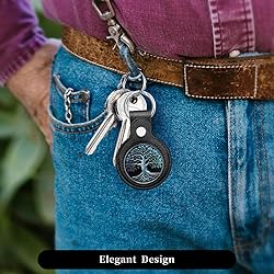 Coin Holder Keychain Leather Coin Display Storage
