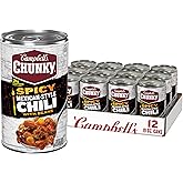 Campbell&rsquo;s Chunky Spicy Mexican-Style Chili With Beans, 19 oz Can (12 Pack)