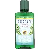 Auromere Ayurvedic Mouthwash - Vegan, Fluoride Free, Alcohol Free, Natural, Non GMO (16 fl oz), 1 Pack