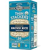Lundberg Family Farms Thin Stackers Brown Rice Lightly Salted Grain Cakes, Organic, 6 Ounce