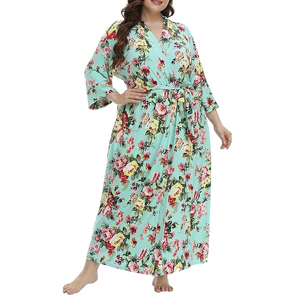 ALHAVONE Batas Sedosas Florales Cortas Divididas Para Mujer Boda Novia Dama De Honor Batas De Fiesta Nupcial Kimono (Blanco, Etiqueta SM