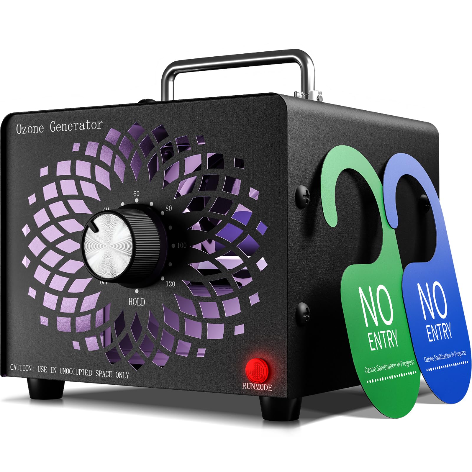 Photo 1 of 2026 Upgraded Ozone Generator, High Capacity Ozone Machine Odor Removal Up to 6000 Sq.Ft, for Car/Home/Smoke/Pet Odor, Black