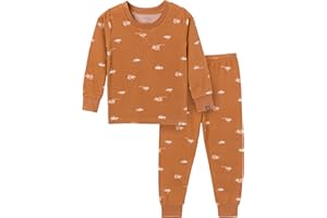 Modern Moments by Gerber Unisex Baby Toddler Hacci Snug Fit 2-piece Pajama Set